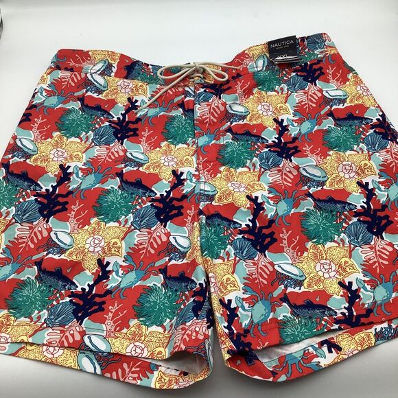 Nautica Mens Board Shorts Ocean Life Size‎ XXL NWT - Picture 1 of 10